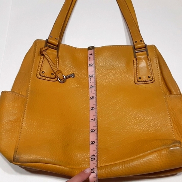 Fossil Yellow Shoulder Purse - Picture 2 of 11